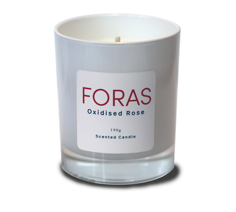 Oxidised Rose candle by Foras Fragrance & Skincare