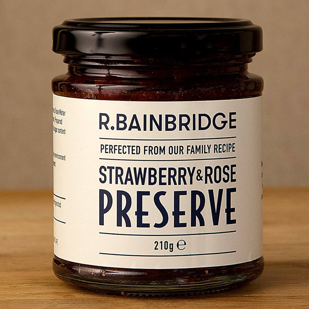 Strawberry and rose preserve
