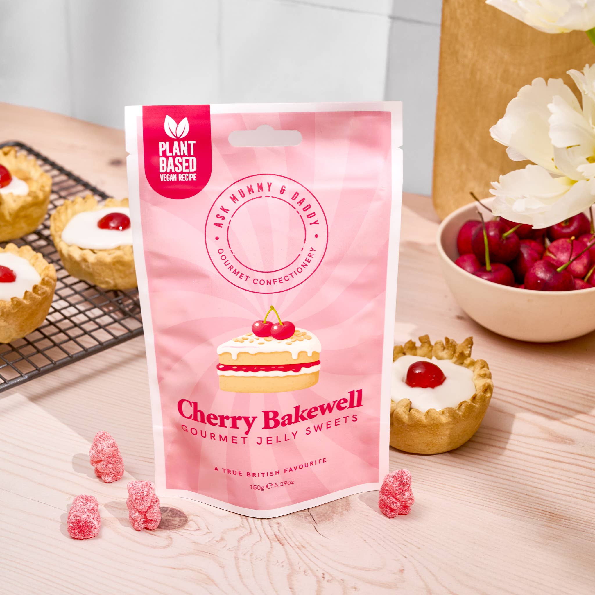 NEW Cherry Bakewell Gummies - A UK First & Plant Based