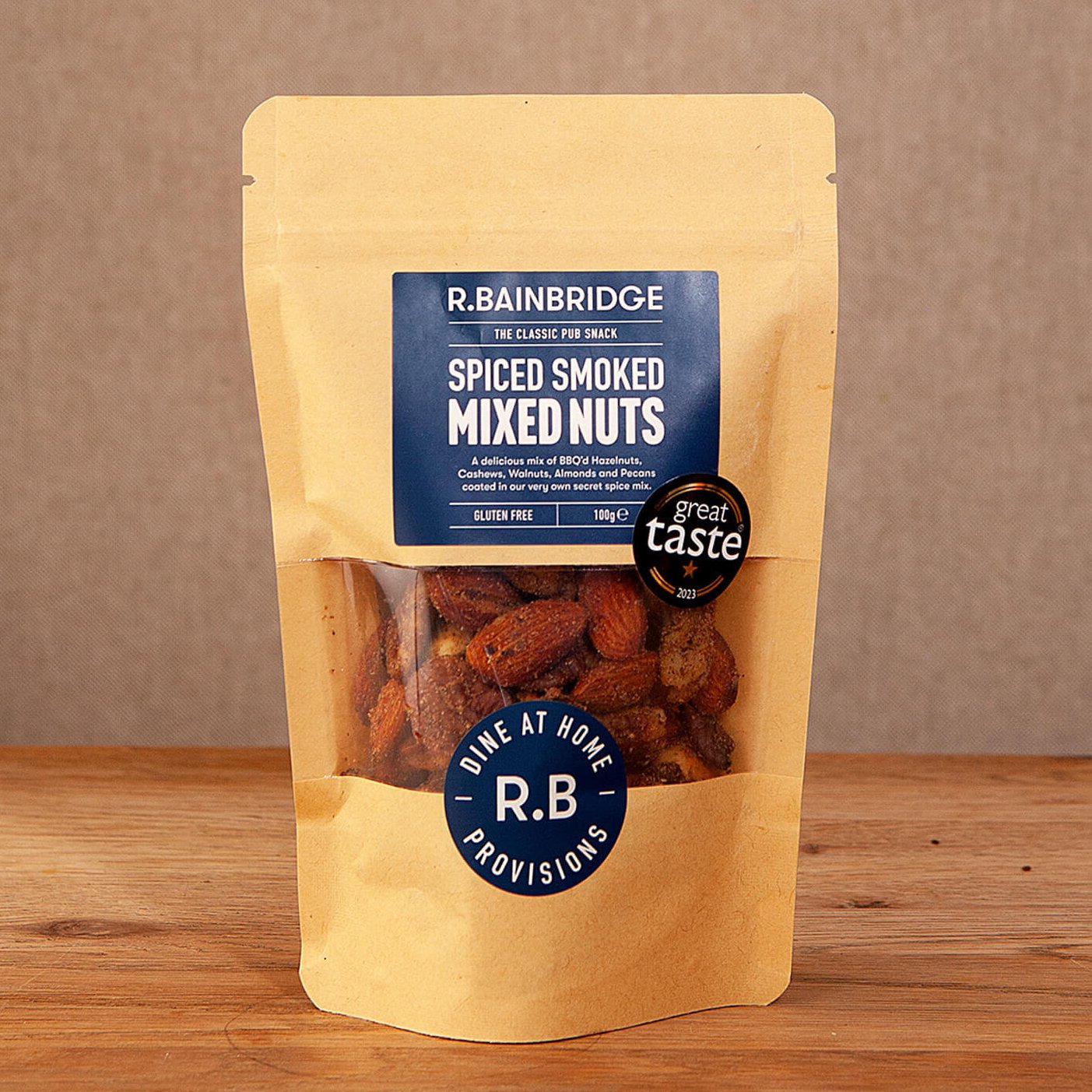 Spiced smoked nuts