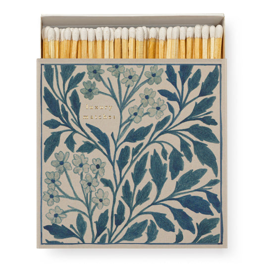 Archivist Matches - Blue Floral Matches by Wanderlust Paper Co.