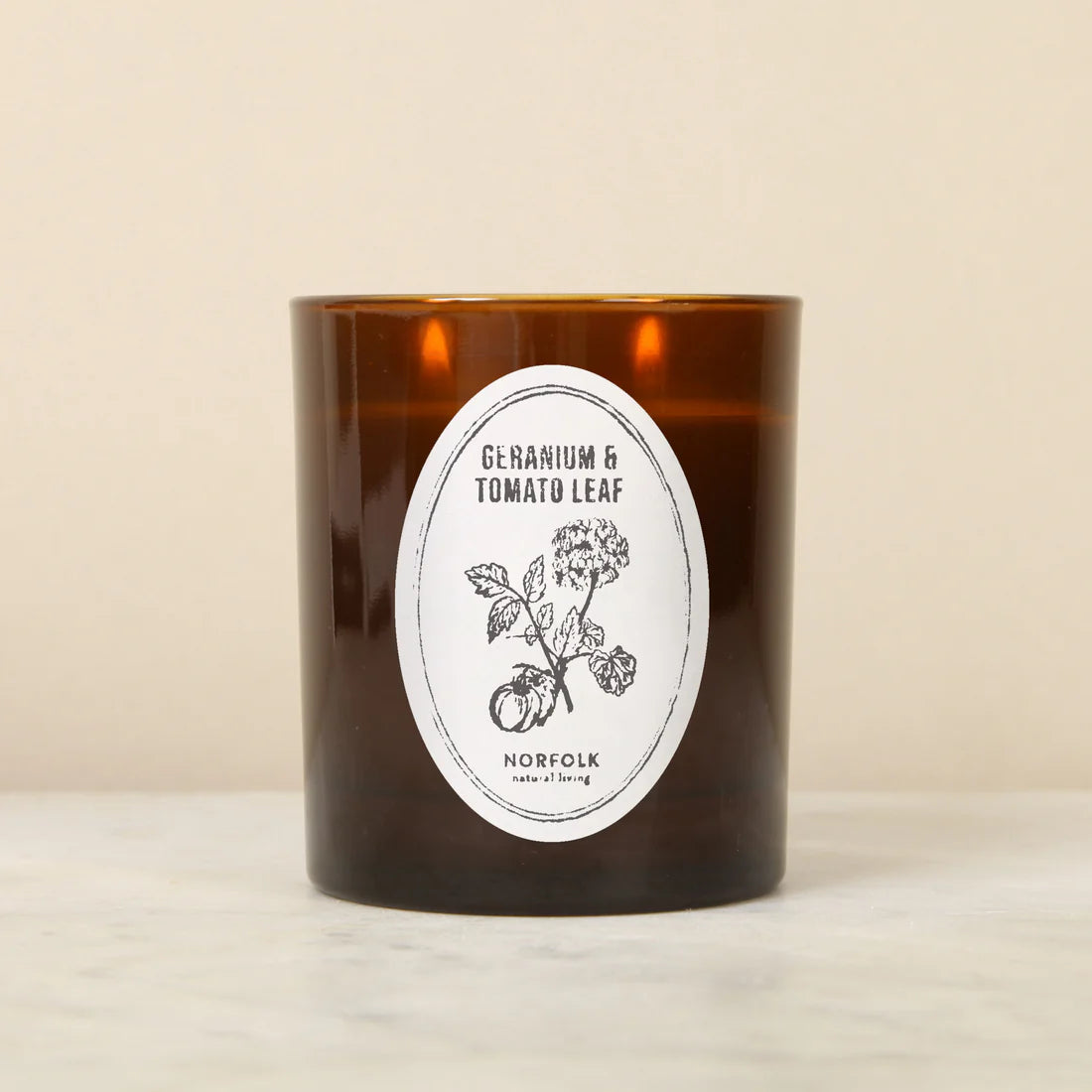 Botanical Candle - Geranium & Tomato Leaf