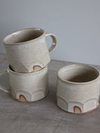 White speckle faceted mug by Hannah Burgess Ceramics, view 2